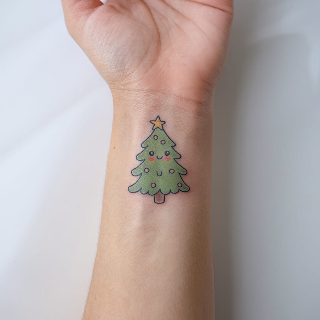 Cute Cartoon Christmas Tree