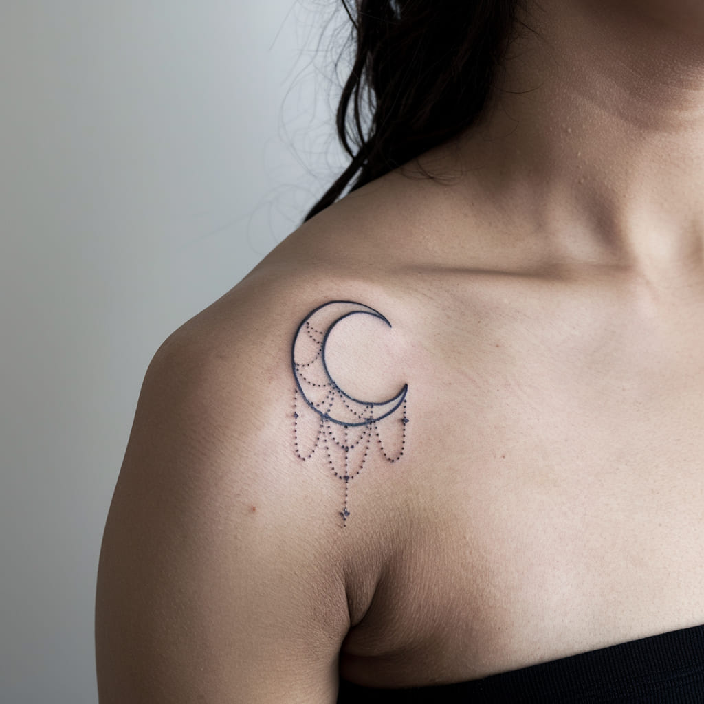 Dainty Crescent Moon