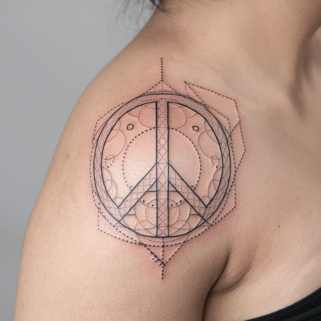 Geometric Peace Symbol