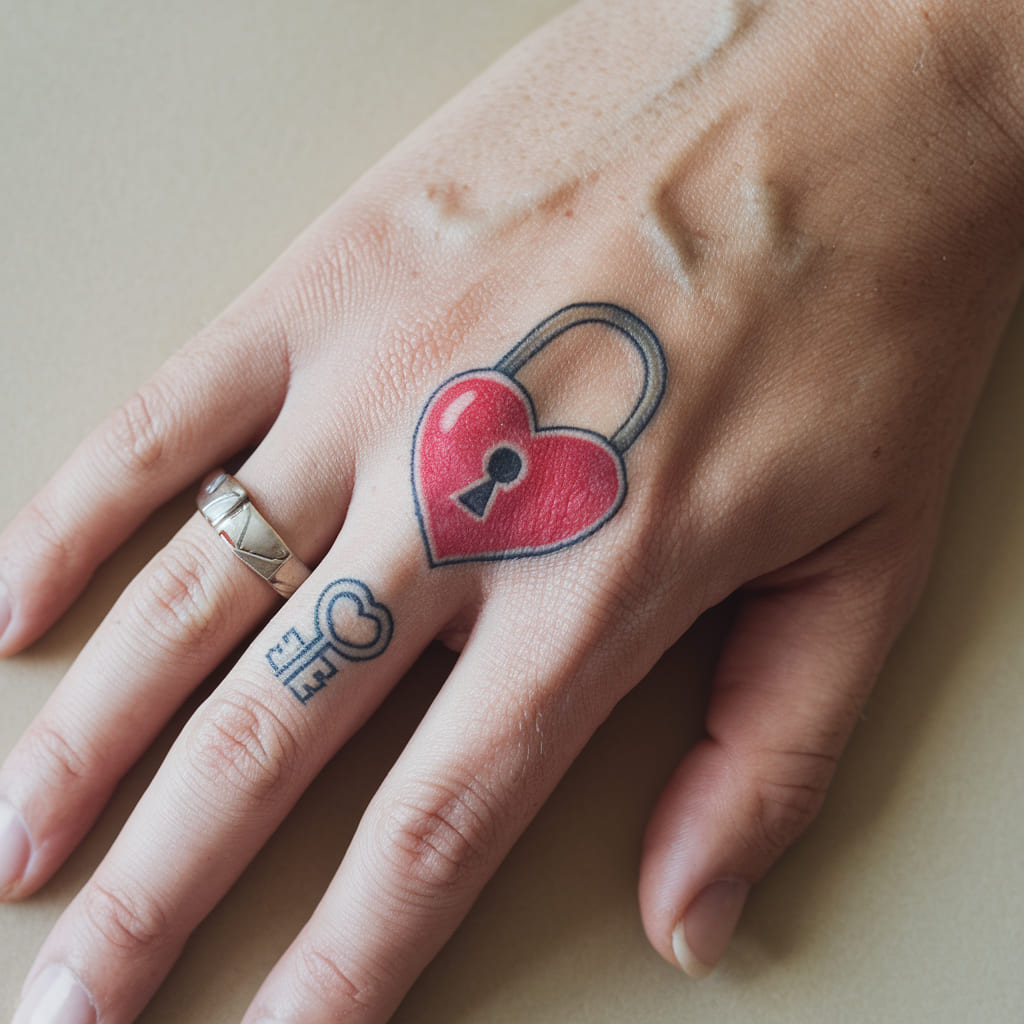 Heart Lock and Key