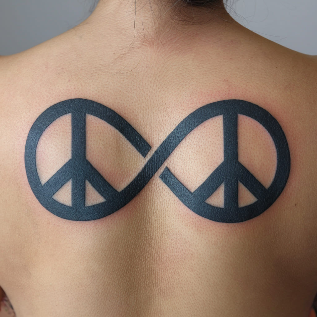 Infinity Peace Tattoo