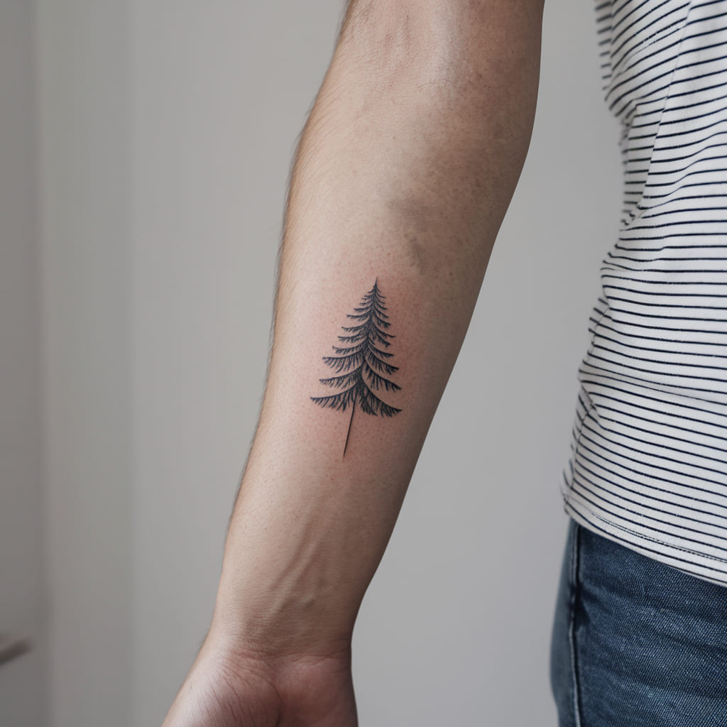 Minimalist Pine Tree