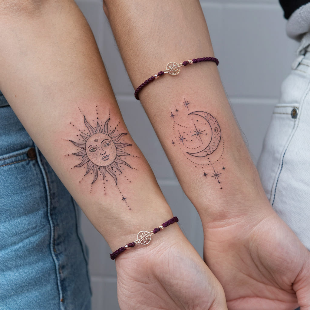 Sun and Moon on Your Wrists