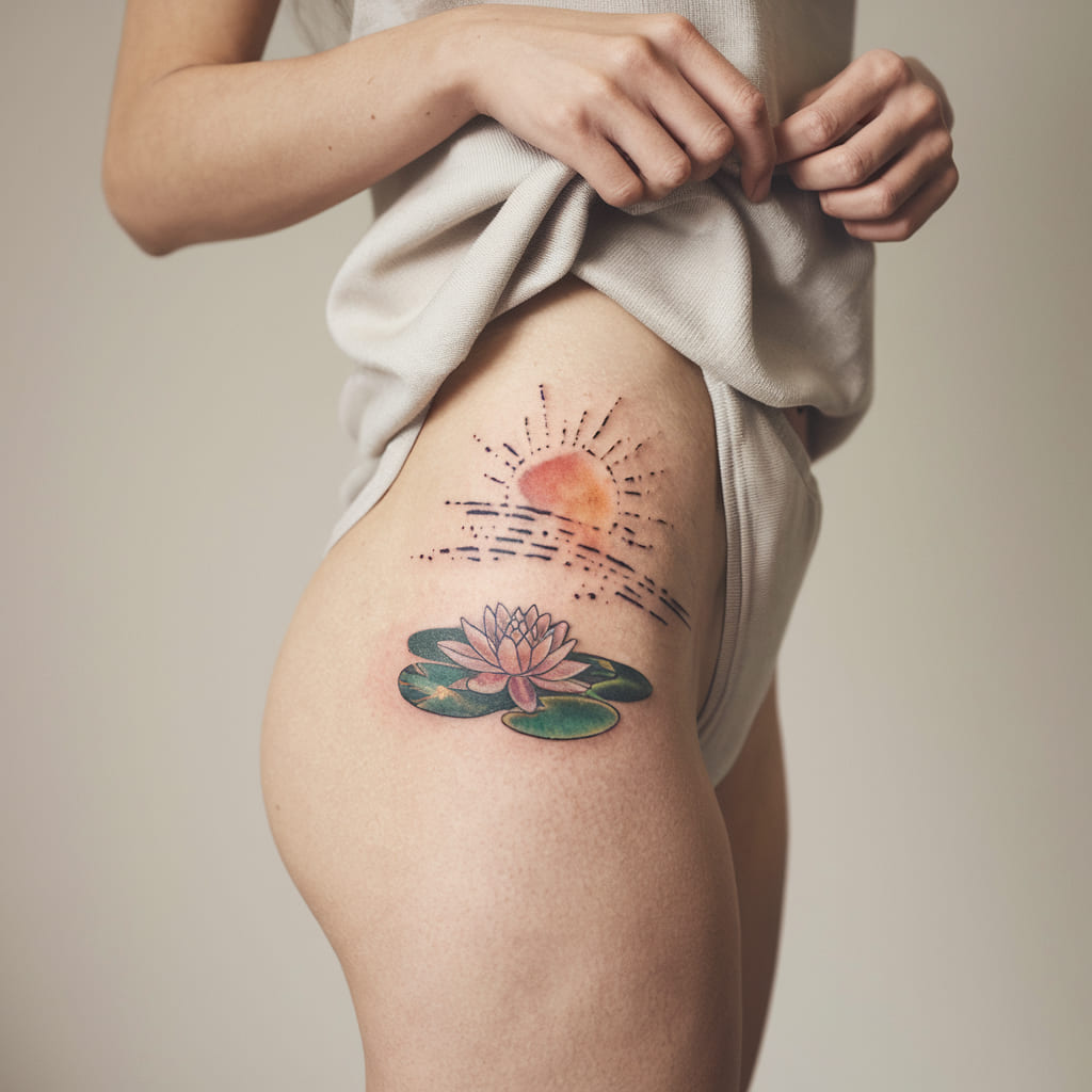 Water Lily and Sun on the Thigh