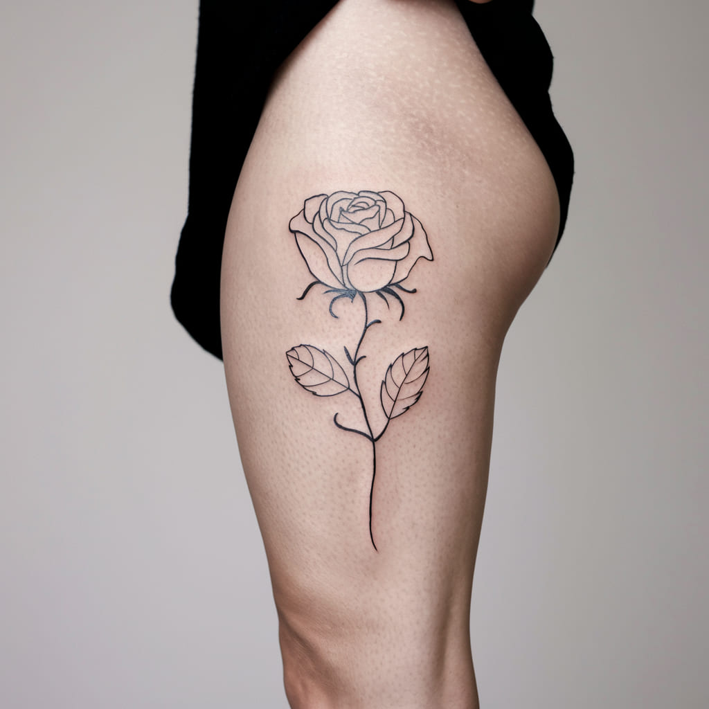 Whimsical Rose Stem