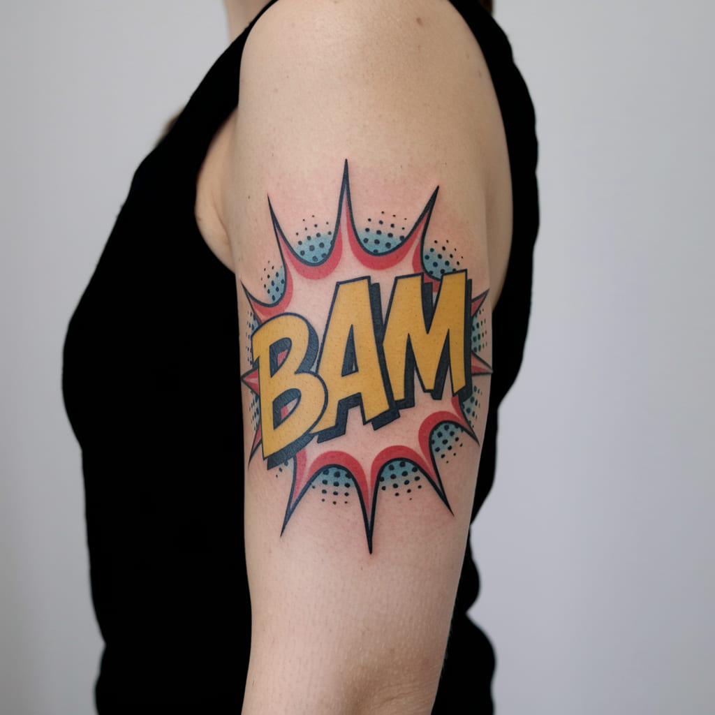 Action Word Tattoo