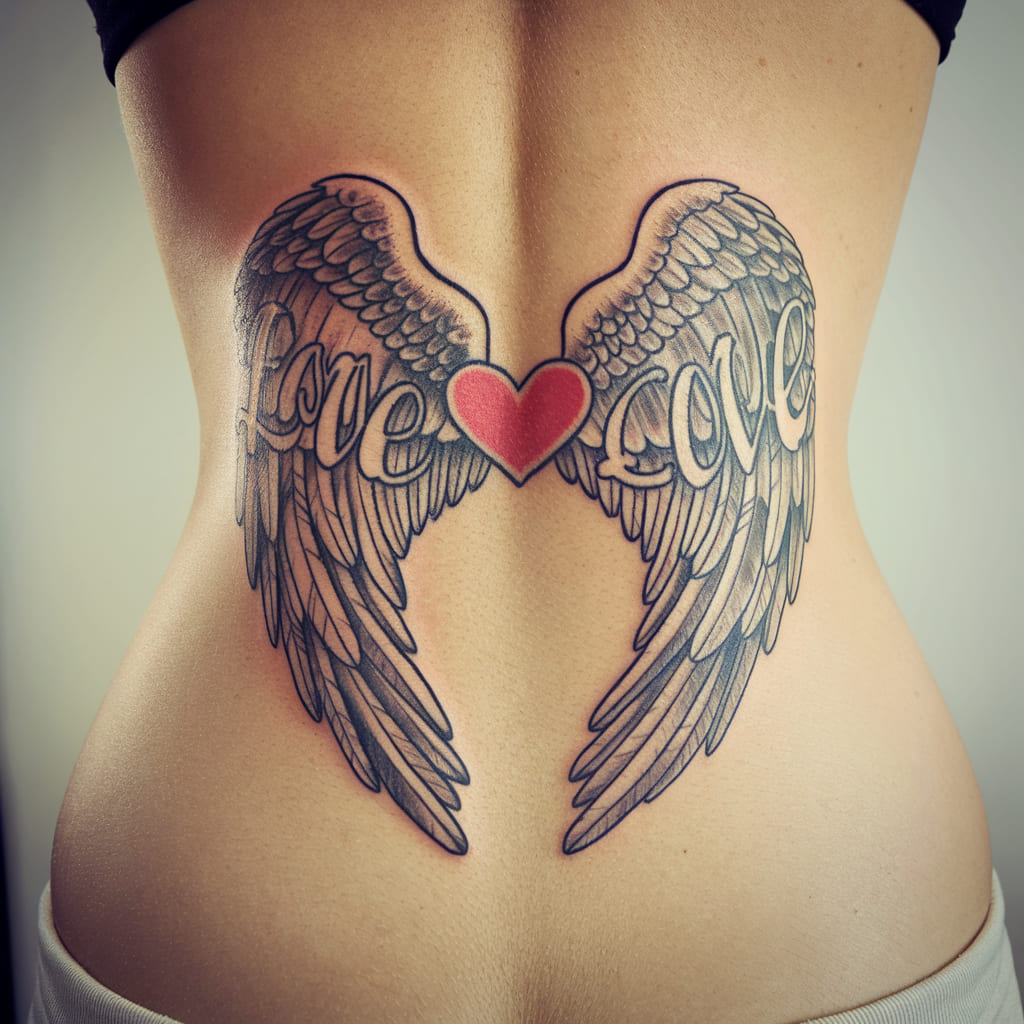 Angel Wings with a Heart