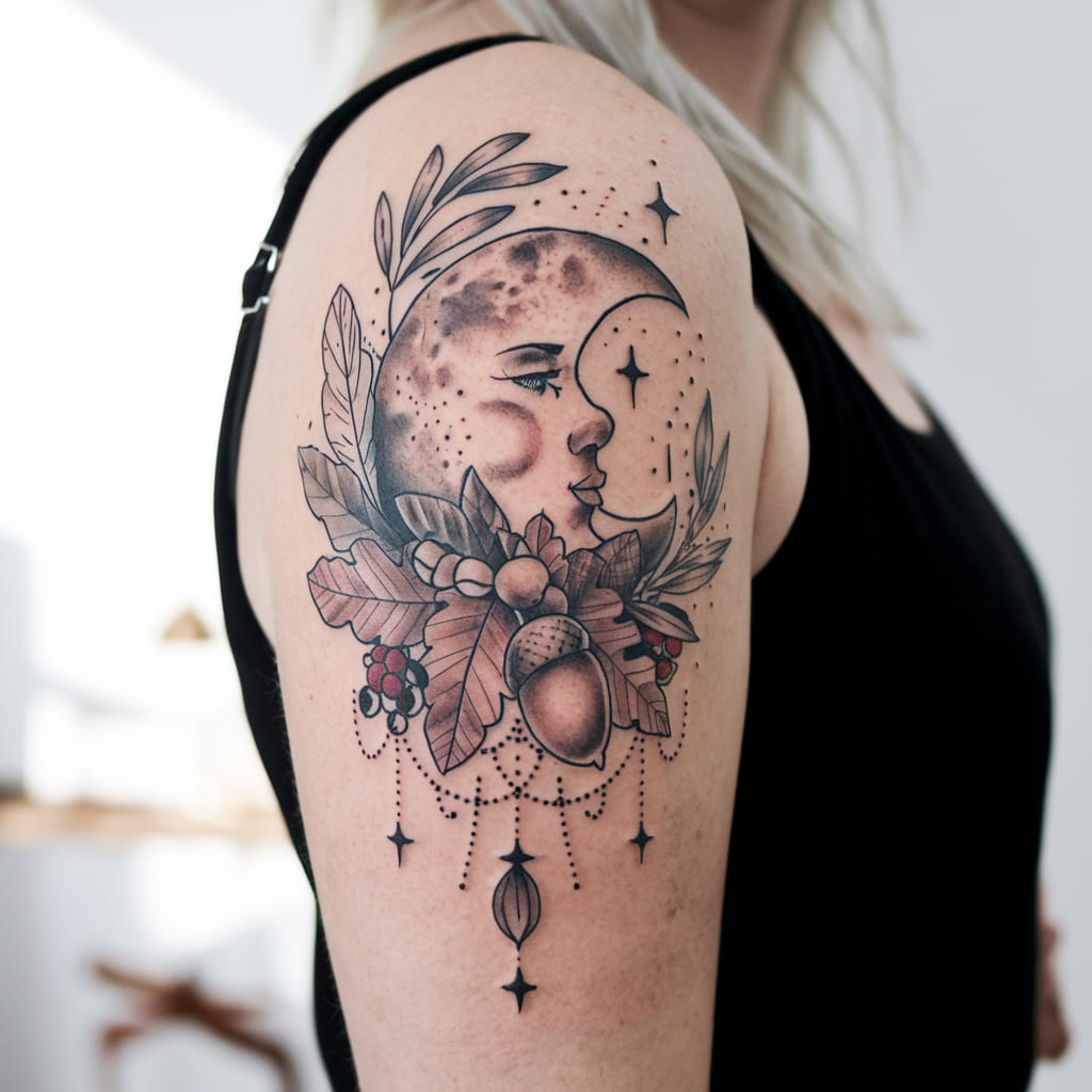 Autumn Moon Tattoo