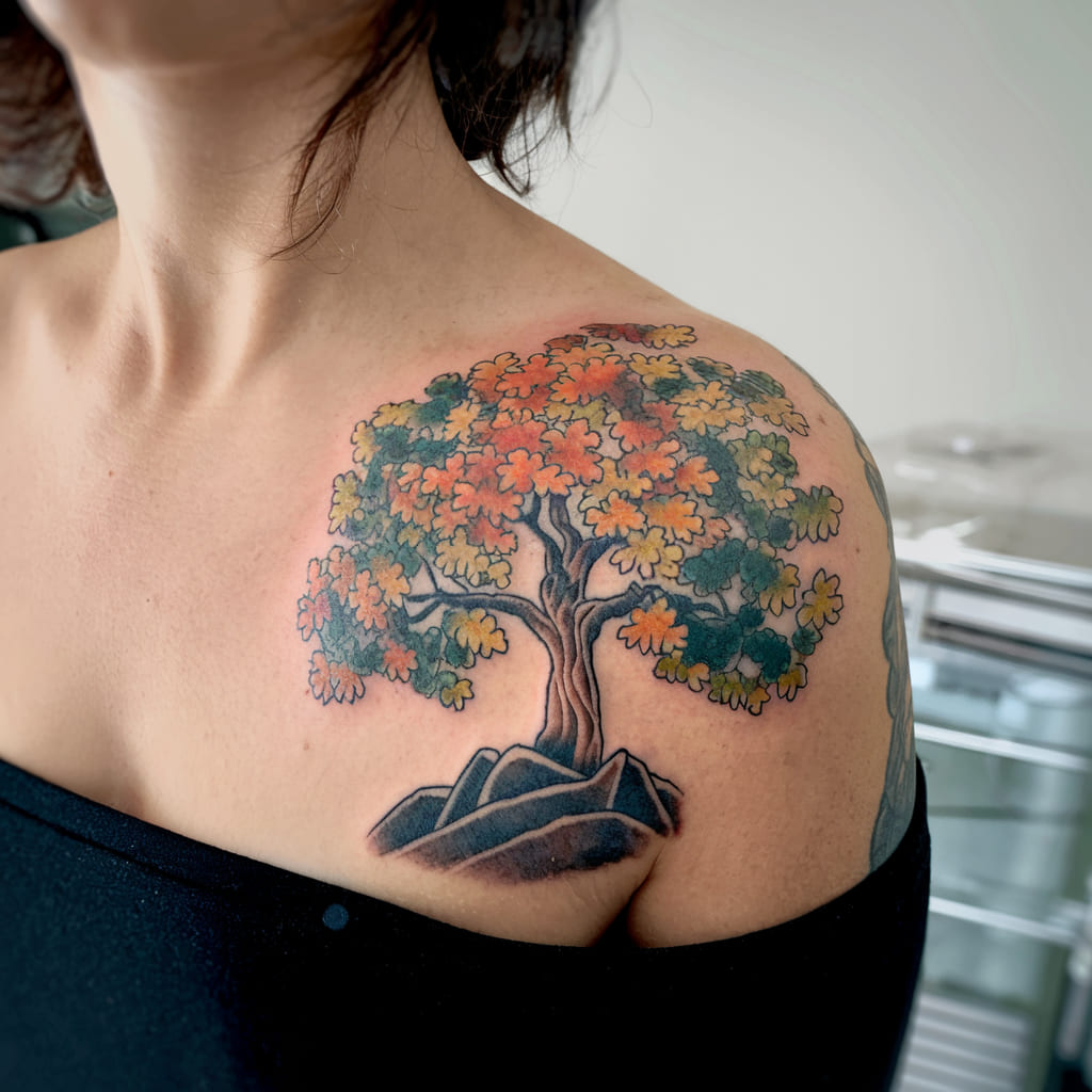 Autumn Tree Tattoo