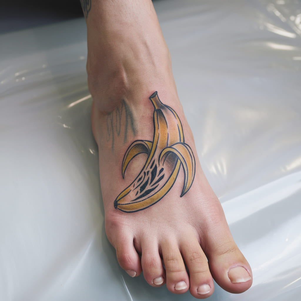 Banana on the Foot