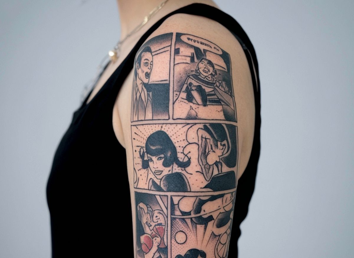 20 Comic Book Tattoo Ideas For Women That Bring The Art To Life