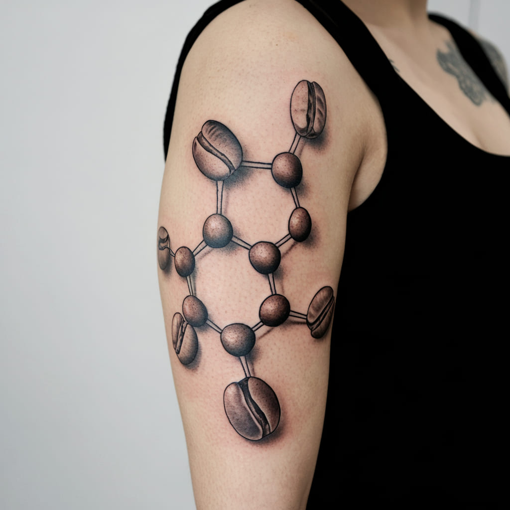 Caffeine Molecule Bean to Brew