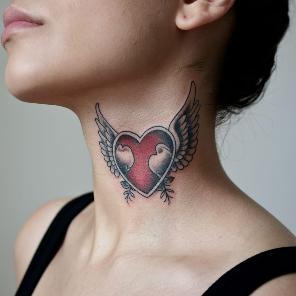 Charming Heart with Wings