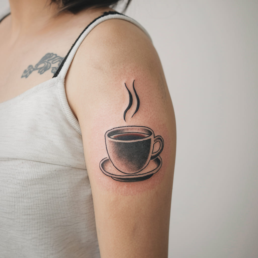 Coffee Cup on the Inner Arm