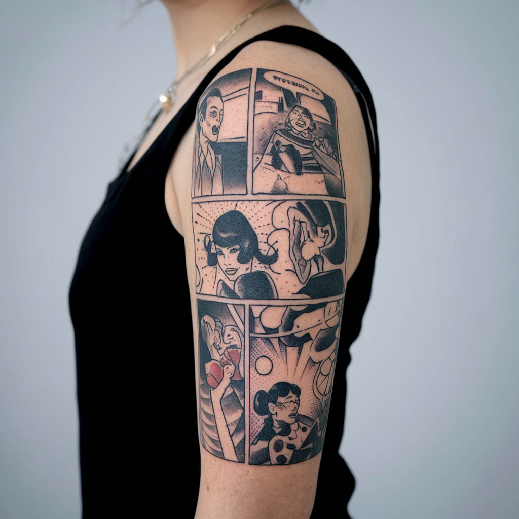 Comic Strip Tattoo