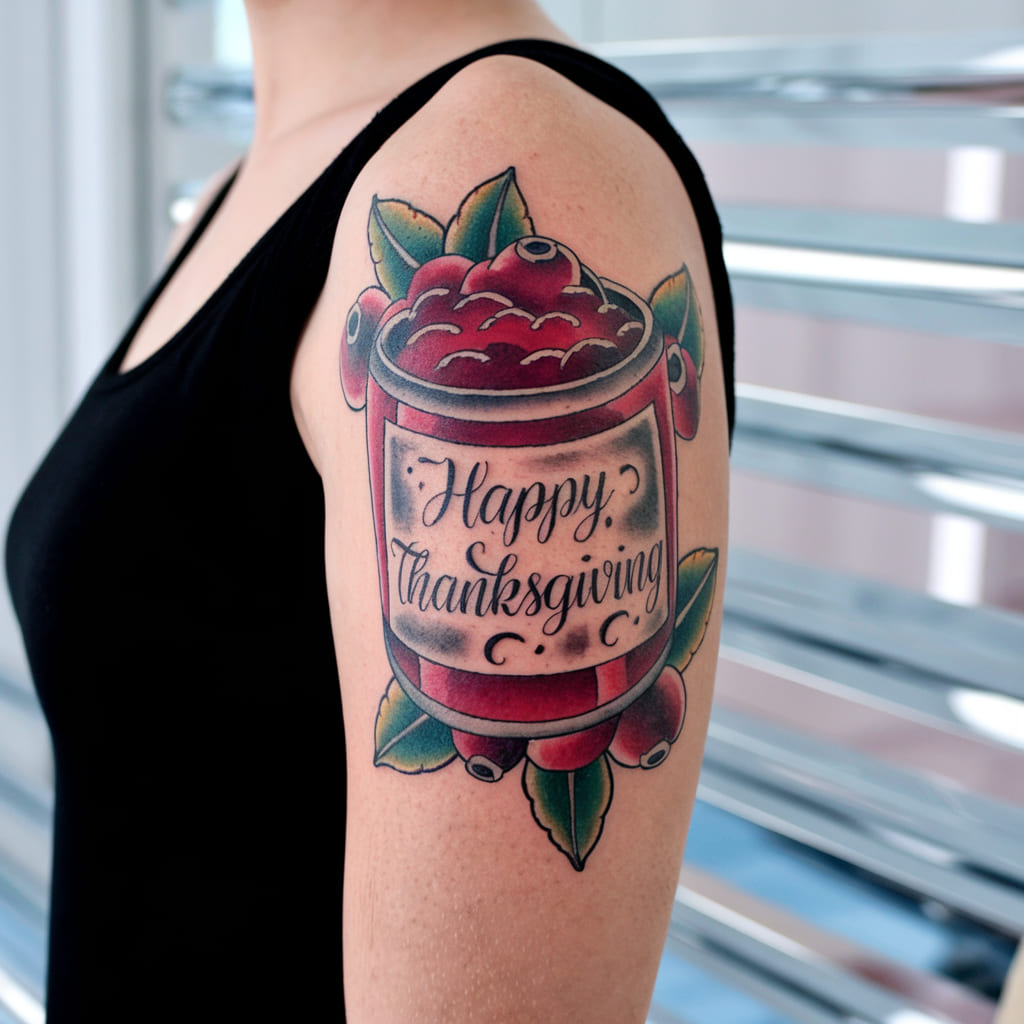 Cranberry Sauce Tattoo