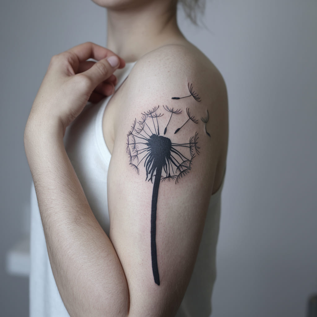 Dandelion Silhouette