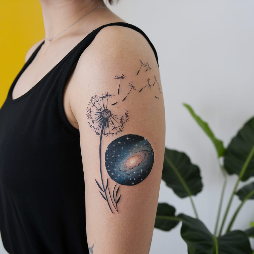 Dandelion and Galaxy