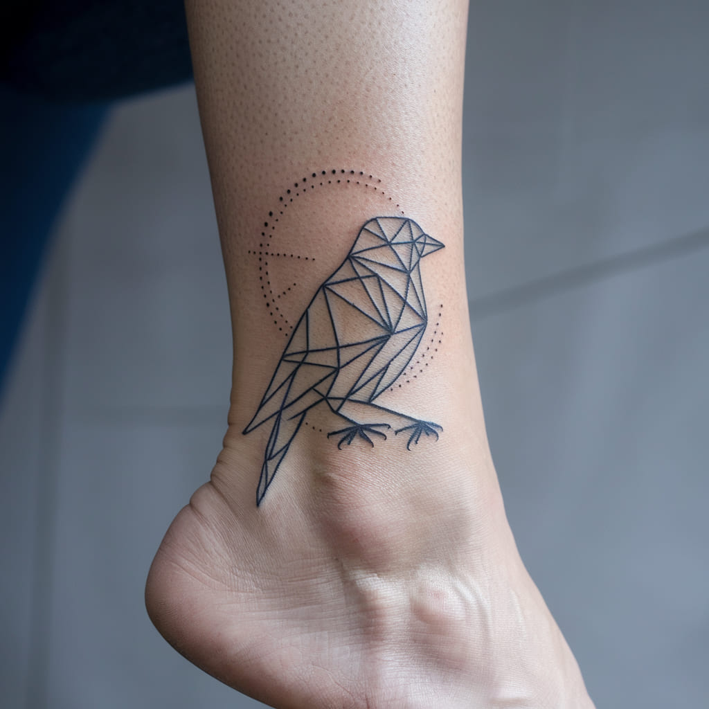 Geometric Bird Silhouette