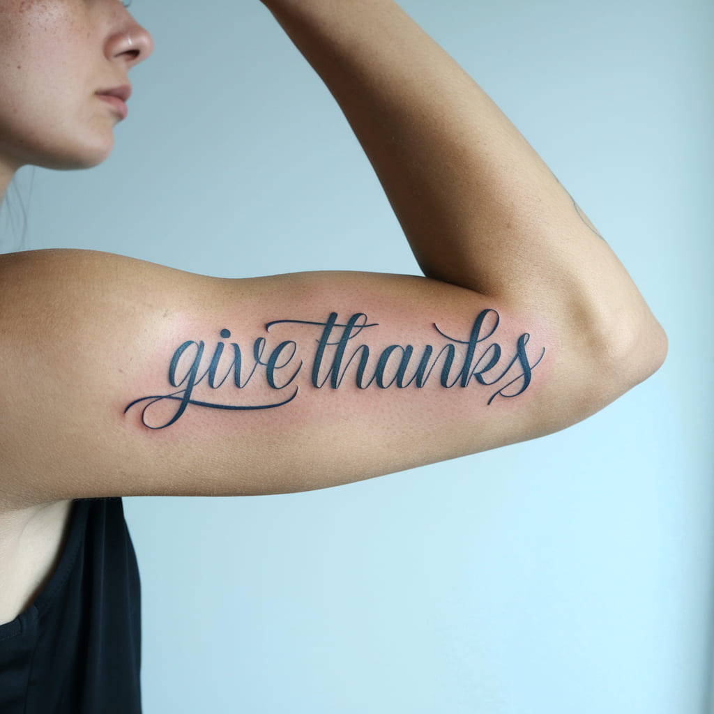 Gratitude Quote Tattoo