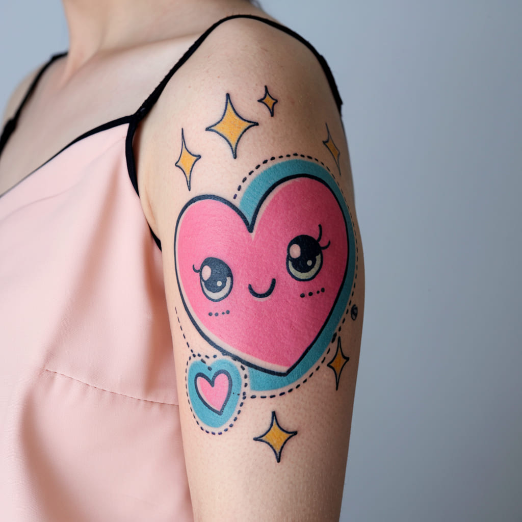 Hand-Drawn Comic Style Tattoos