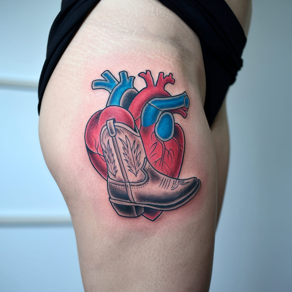 Heart with Cowboy Boots