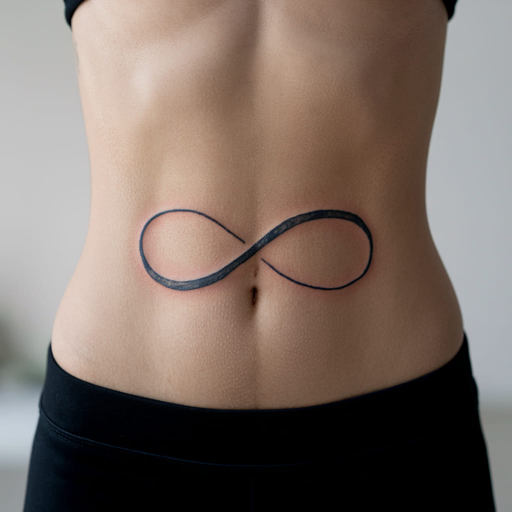 Infinity Symbol Waist Tattoo