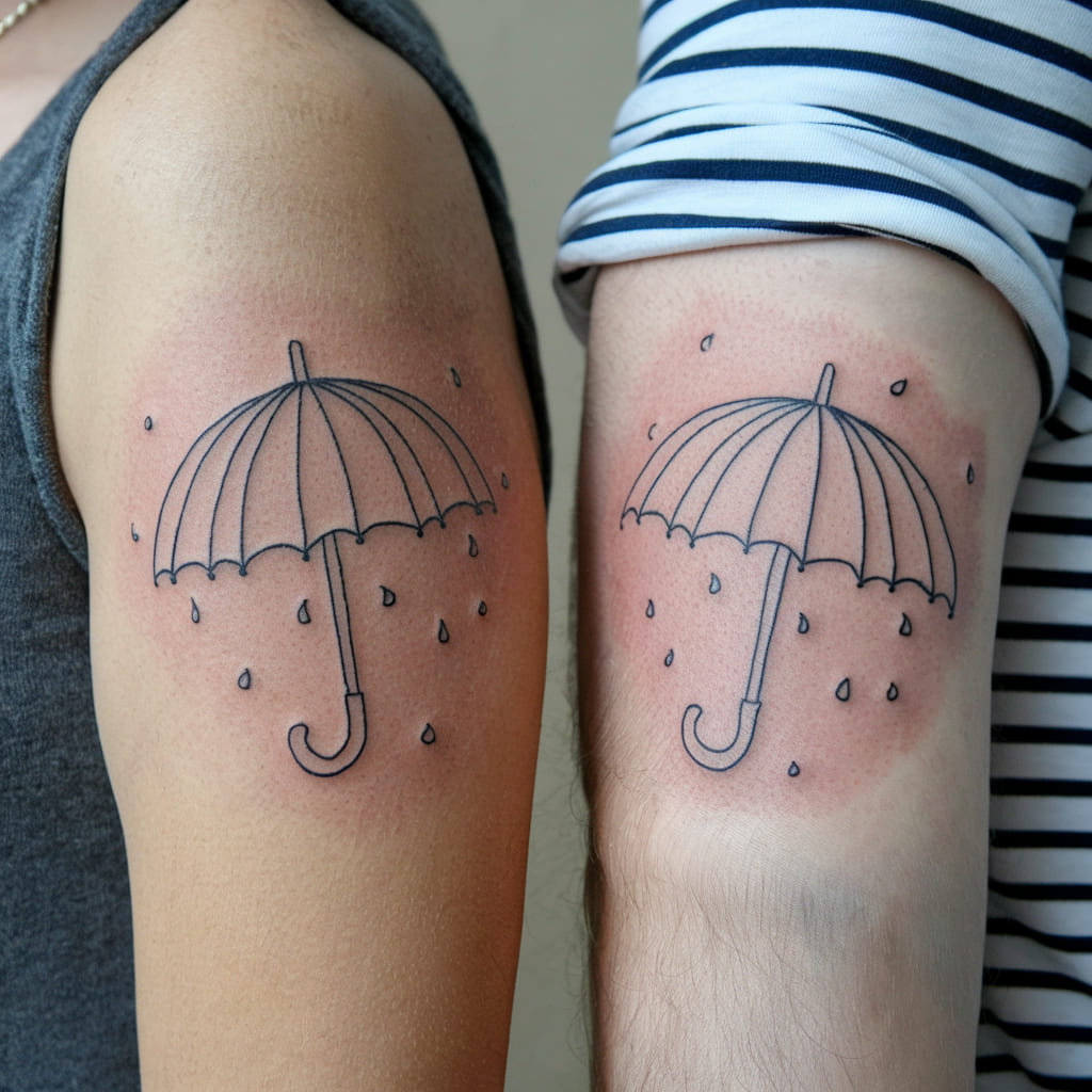 Matching Umbrella Tattoos