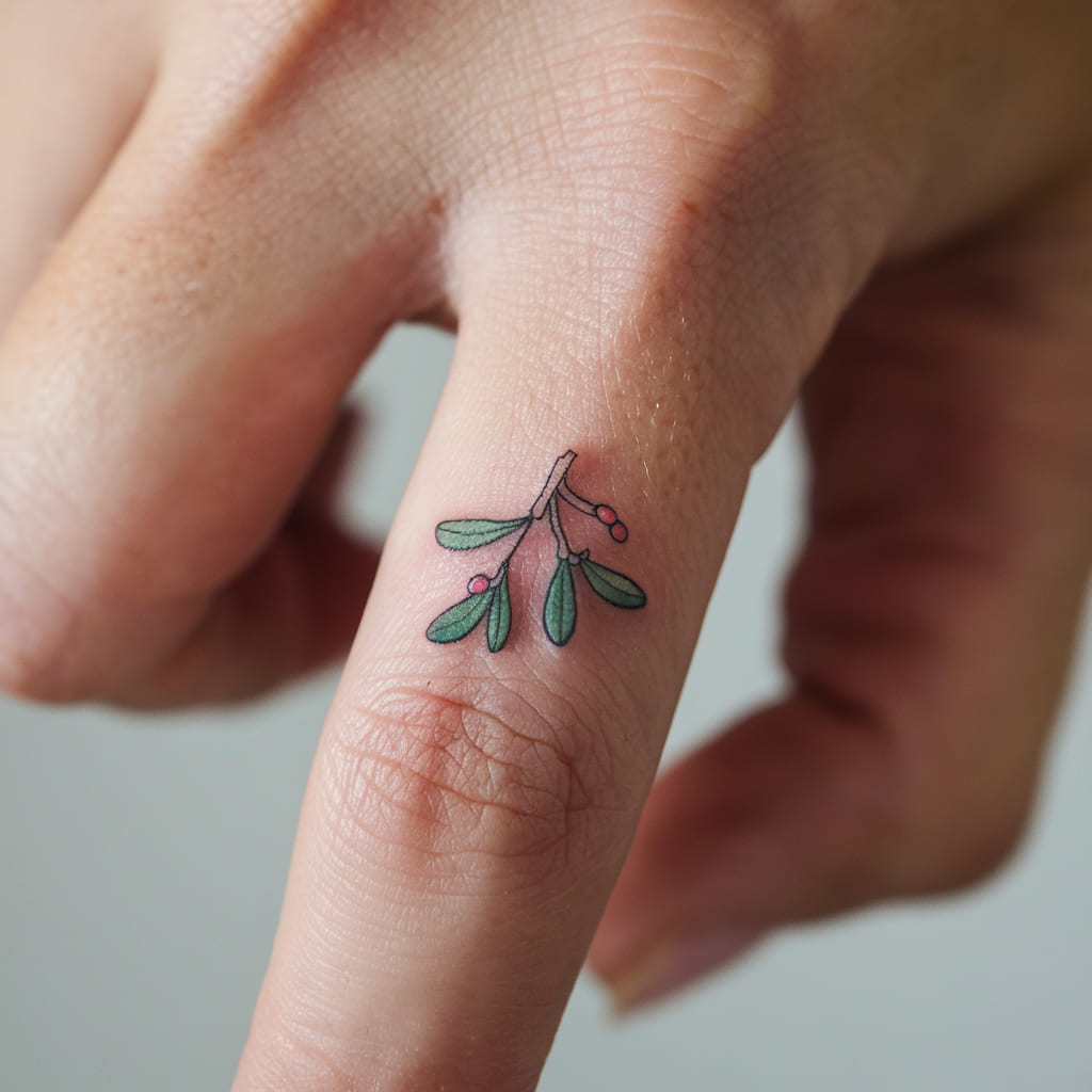 Mistletoe on the Finger