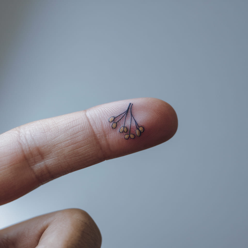 Mistletoe on the Side of the Finger