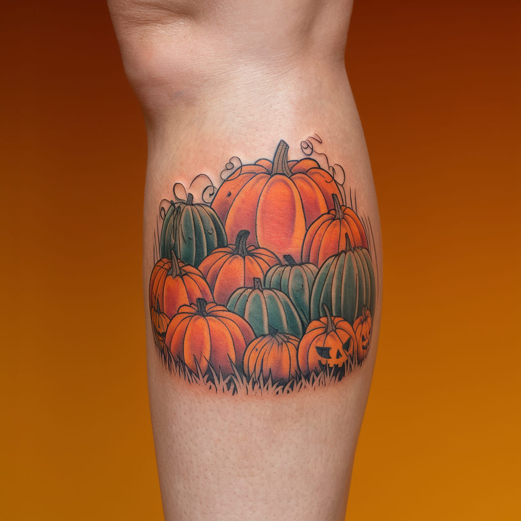 Pumpkin Patch Tattoo