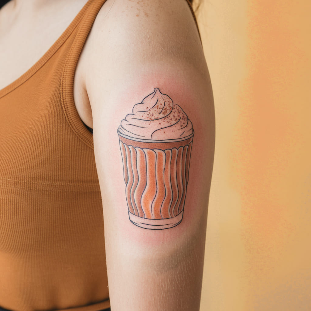 Pumpkin Spice Latte Tattoo