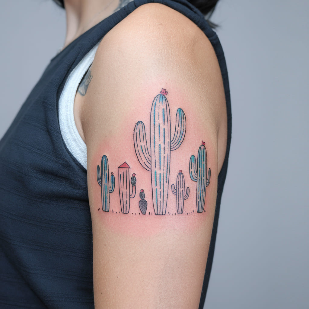 Quirky Cactus Family