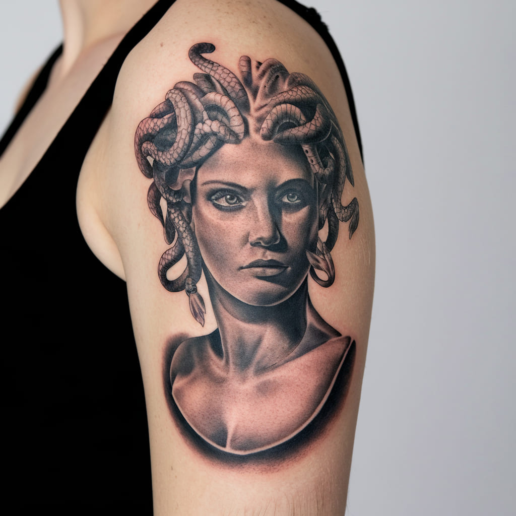 Realistic Medusa Bust