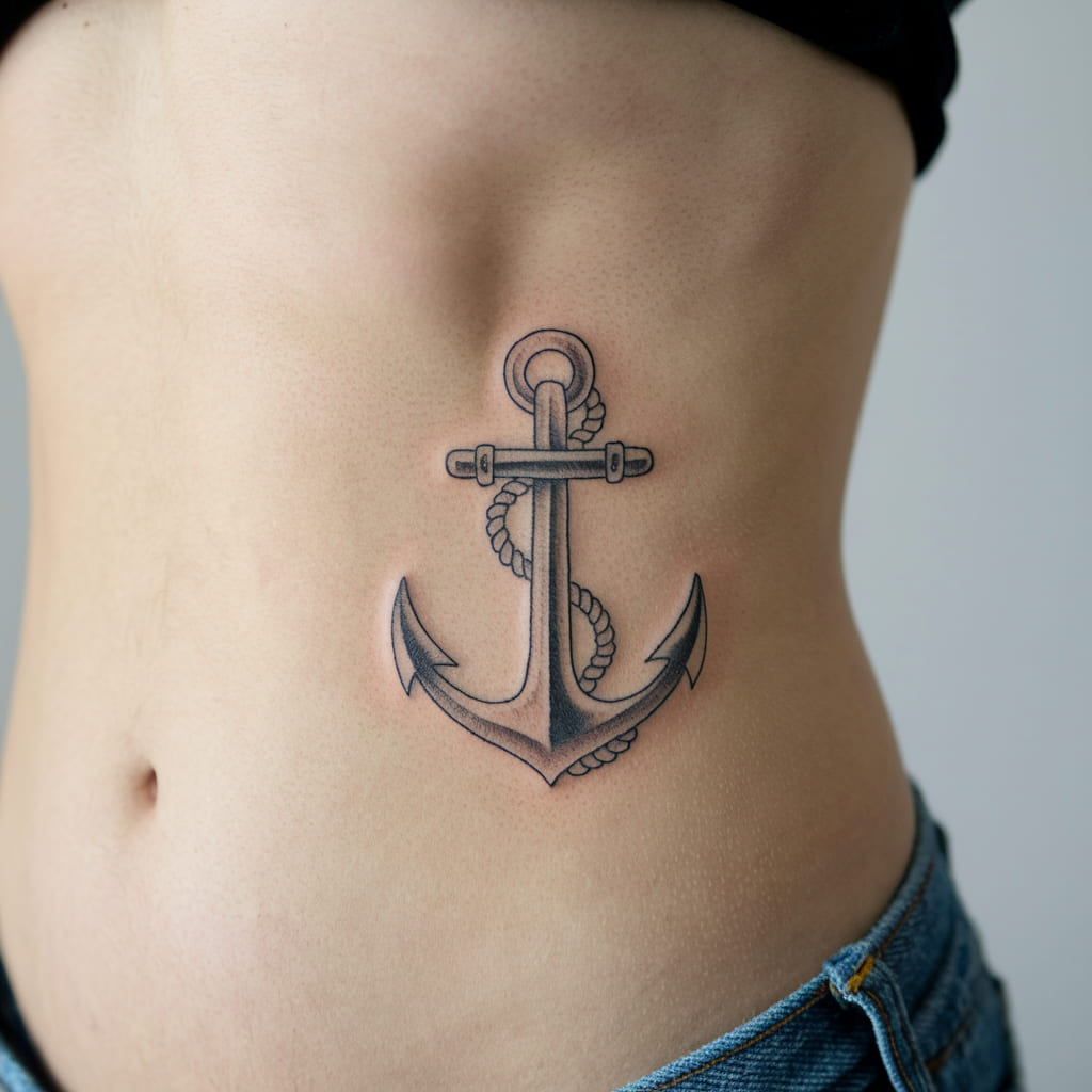 Small Anchor Tattoo