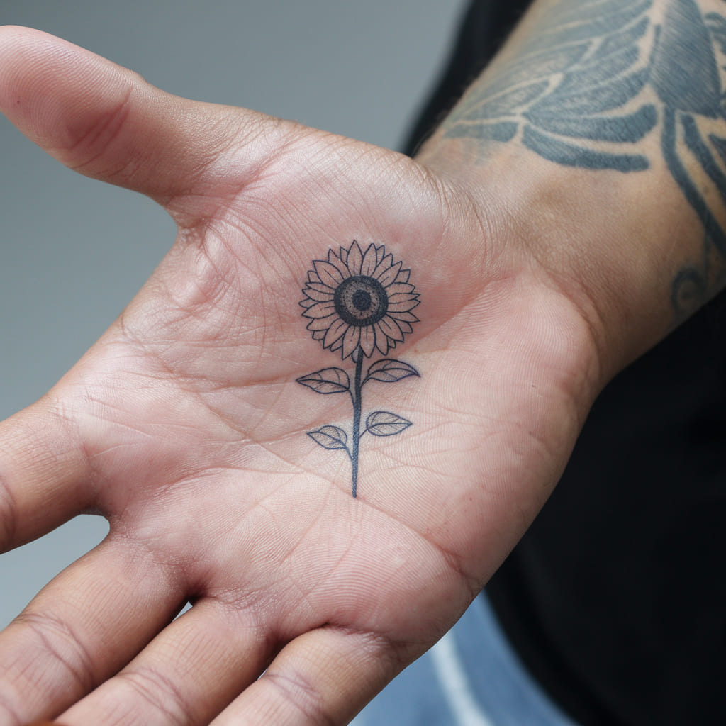 Sunflower on the Palm of Your Hand