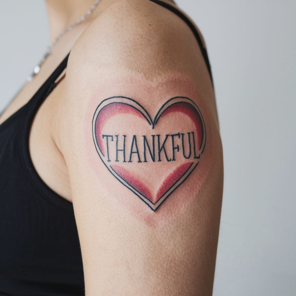 Thankful Heart Tattoo