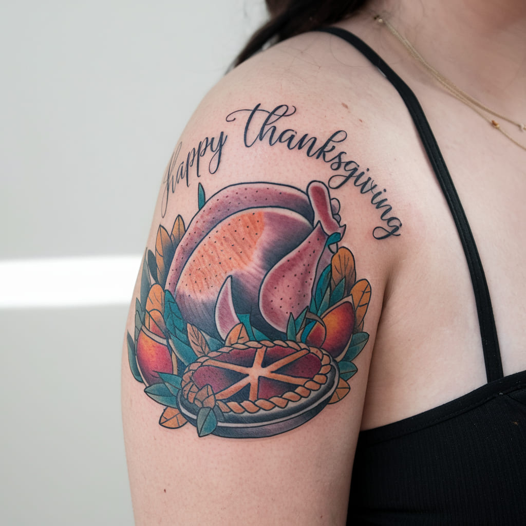 Thanksgiving Feast Tattoo