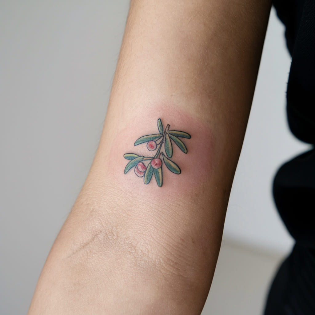 Tiny Mistletoe on the Inner Arm