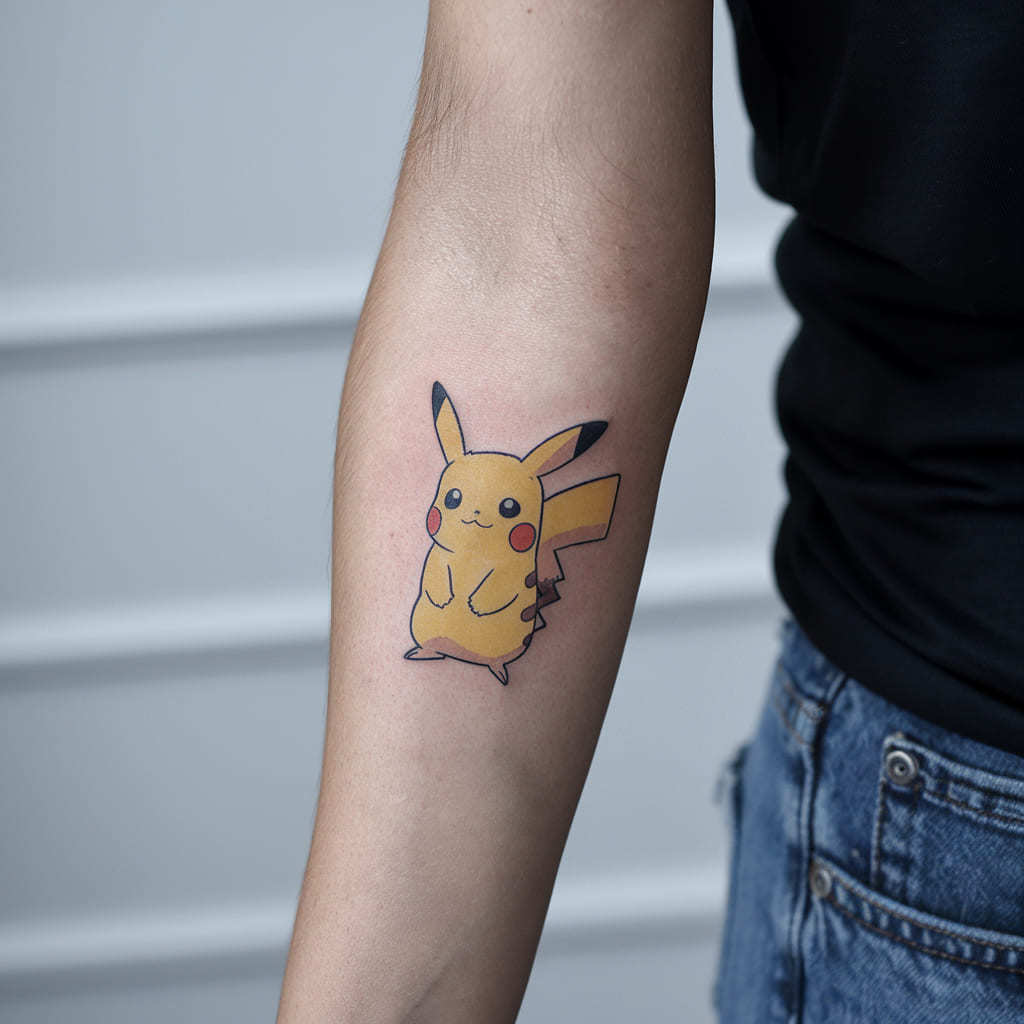 Tiny Pikachu Tattoo