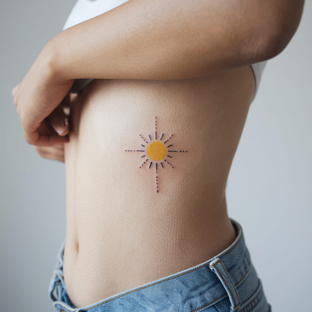 Tiny Sun Tattoo