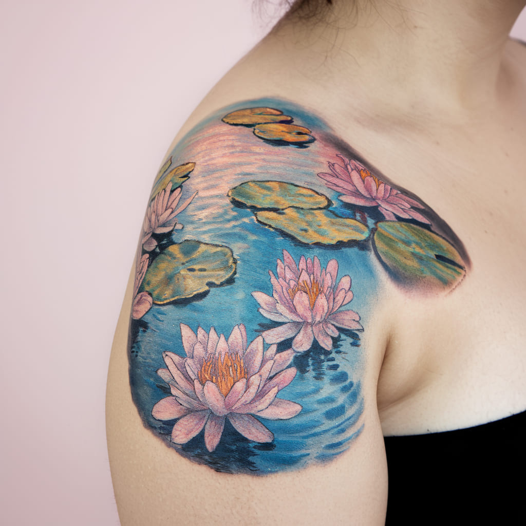 Water Lilies Tattoo