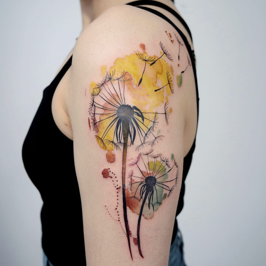 Watercolor Dandelion